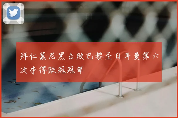 拜仁慕尼黑击败巴黎圣日耳曼第六次夺得欧冠冠军